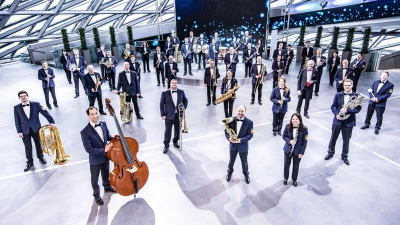Das Polizeiorchester Oberbayern spielt am 24. September in der Stadthalle Moosburg. (Foto: Tobias Epp)