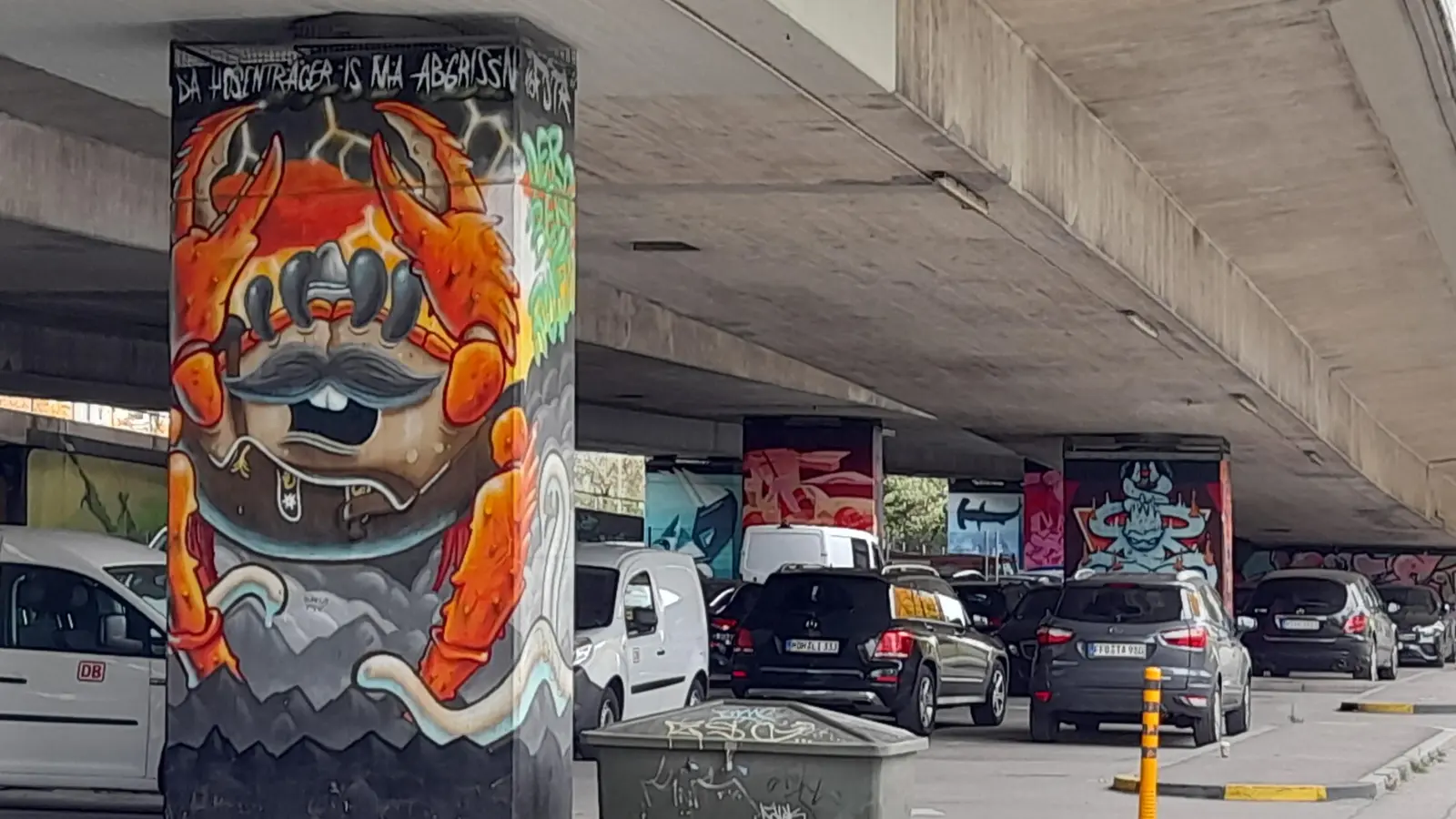 Die Stadt will mehr Flächen für Graffiti-Kunst auftun, so dass weitere Projekte wie die „Hall of Fame“ unter der Donnersberger Brücke ermöglicht werden. (Foto: Beatrix Köber)