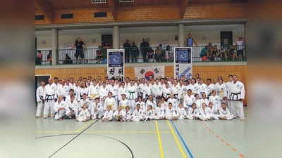 Zahlreiche Teilnehmer aus acht Schulen nahmen am vergangenen Wochenende an dem  Lehrgang in Berglern teil. 	 (Foto: Taekwondo Berglern)
