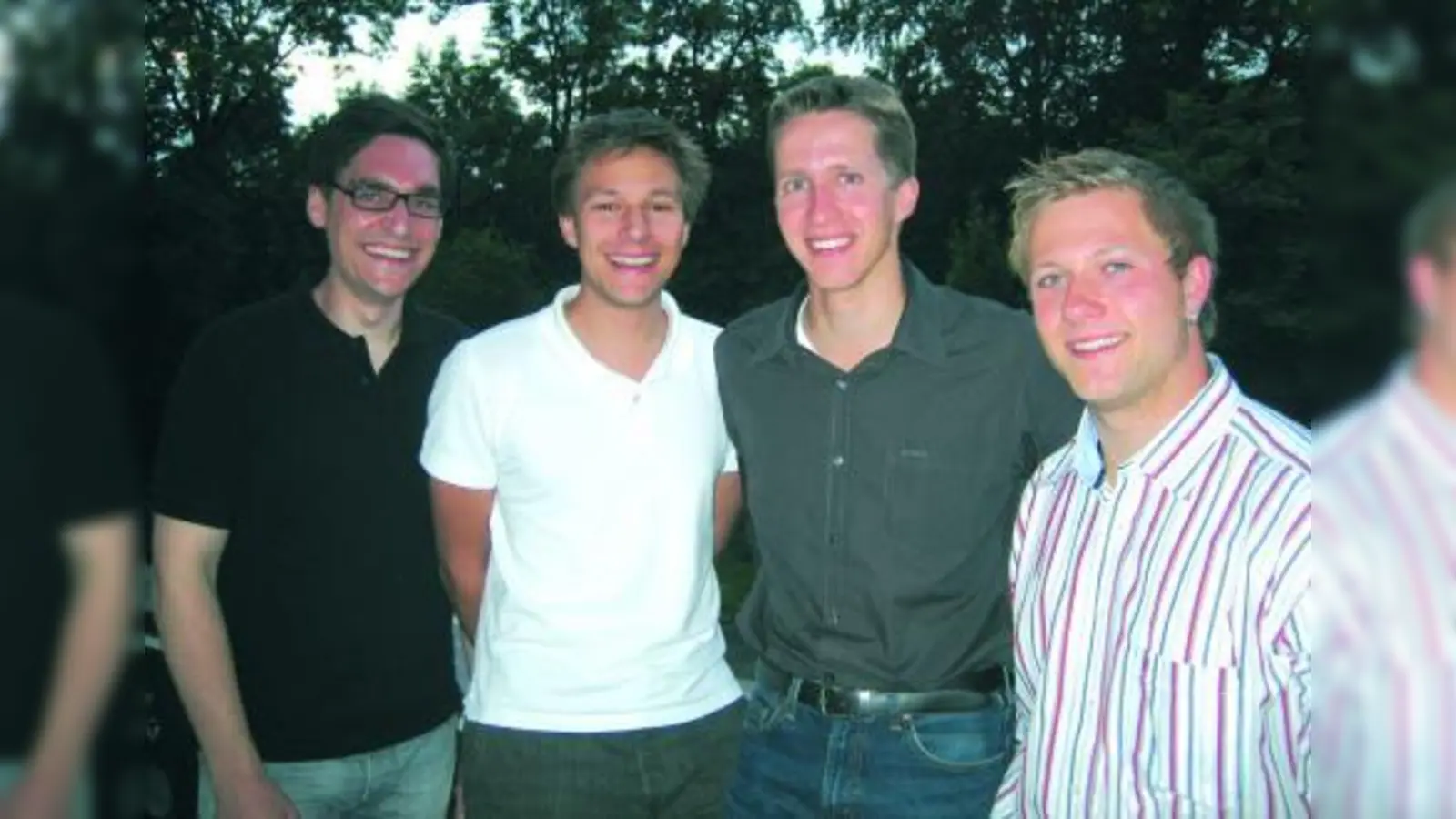 Der Vorsitzende der Jungen Union München-West, Alexander Kunkel zusammen mit Peter Auer, Thomas Badurczyk und Florian Sperl (v.l.). (Foto: pi)