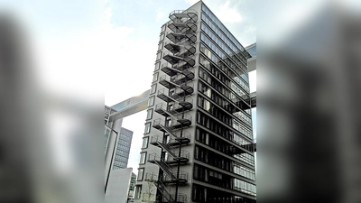 Die TelekomTowers mit dem spektakulären Skywalk.	 (Foto: VA)