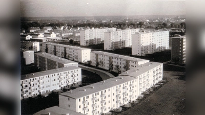Die Parkstadt Bogenhausen im Jahr 1954. Im Vordergrund ist die Beblostraße zu erkennen. (Foto: privat)
