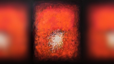 Radmila Ćurčićs großformatige Ölbilder abstrahieren keine Gegenstände. (Foto: VA)