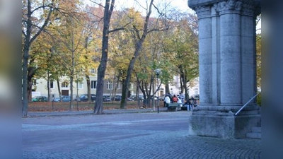 Gruppen mit Hunden vor der St. Rupertkirche sind Anwohnern des Gollierplatzes ein Dorn im Auge. (Foto: tg)