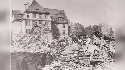So sah Erding Ende April 1945 aus. (Foto: Stadt Erding)