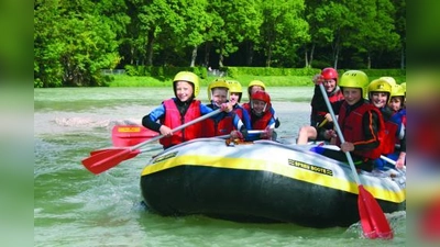 Rafting macht nicht nur Spaß, sondern stärkt auch das Gemeinschaftsgefühl - das erfuhren die Naturfreundekinder am eigenen Leib. (Foto: pi)