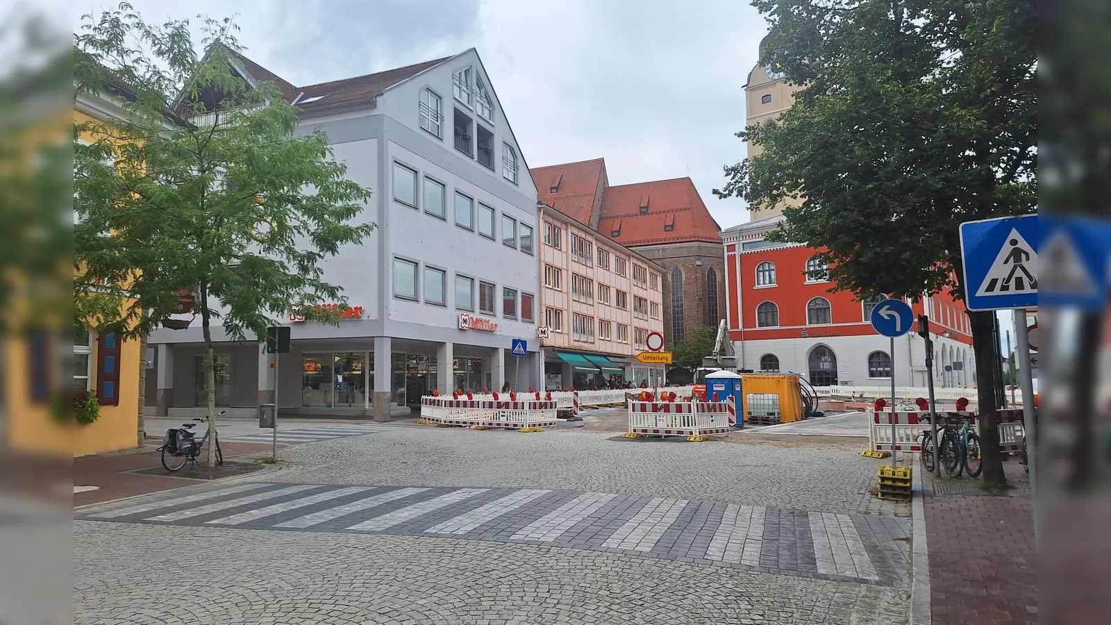 Ab dem 11. August ist diese Kreuzung komplett gesperrt. (Foto: chö)