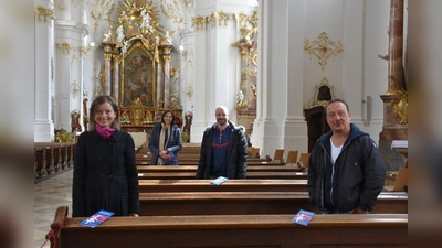 Sehen der Konzertsaison trotz allem zuversichtlich entgegen: v.r. Michael Forster, Christian Schenk, Susanne Rieder und Anja Brandstäter. (Foto: Hauck)