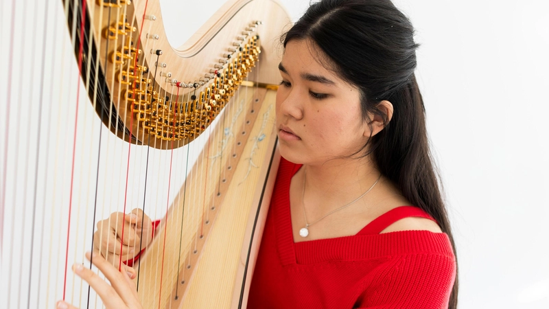 Als Solistin an der Harfe wird Emilia Euler spielen. (Foto: schneiderphotography)