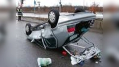 Das demolierte Auto des  (60-Jährigen.Foto: Polizei)