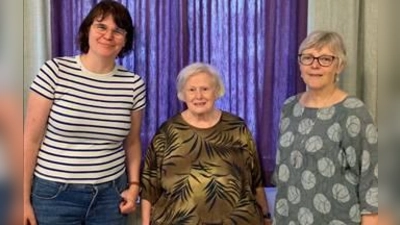 Im Amt bestätigt wurden Anna Hanusch, Elfriede Franz und Irmgard Lockemann (v. l.).  (Foto: beinander e. V.)