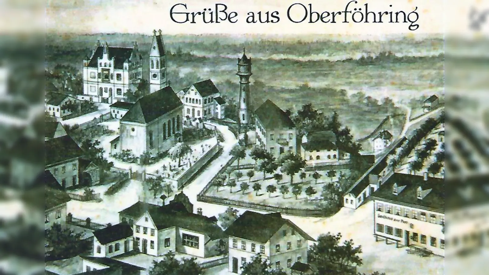 Die "gute alte Zeit" zeigt diese Postkarte aus Oberföhring. (Foto:  NordOstKultur)
