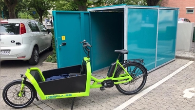 In Moosburg kann man sich seit 2020 kostenlos ein Lastenrad ausleihen. (Foto: Stadt Moosburg)