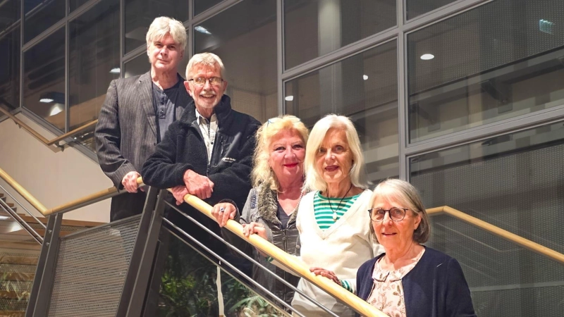 Sind weiterhin im Vorstand des Kunstkreises Germering tätig (v.l.): Andreas Parzefall, Horst Plafka, Uli Baab, Christa Geiger und Hanne Wölfle. (Foto: Wilhelm Barger)