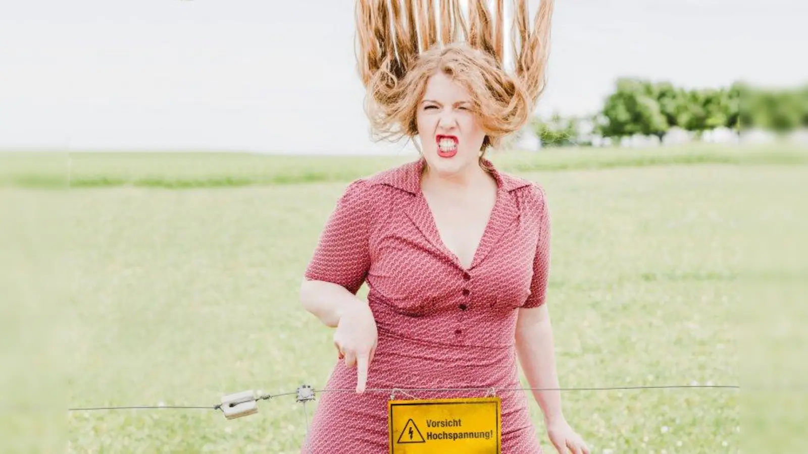 Steht unter Hochspannung und ist dennoch „furchtlos glücklich“: Franziska Wanninger. (Foto: M. Wagner)