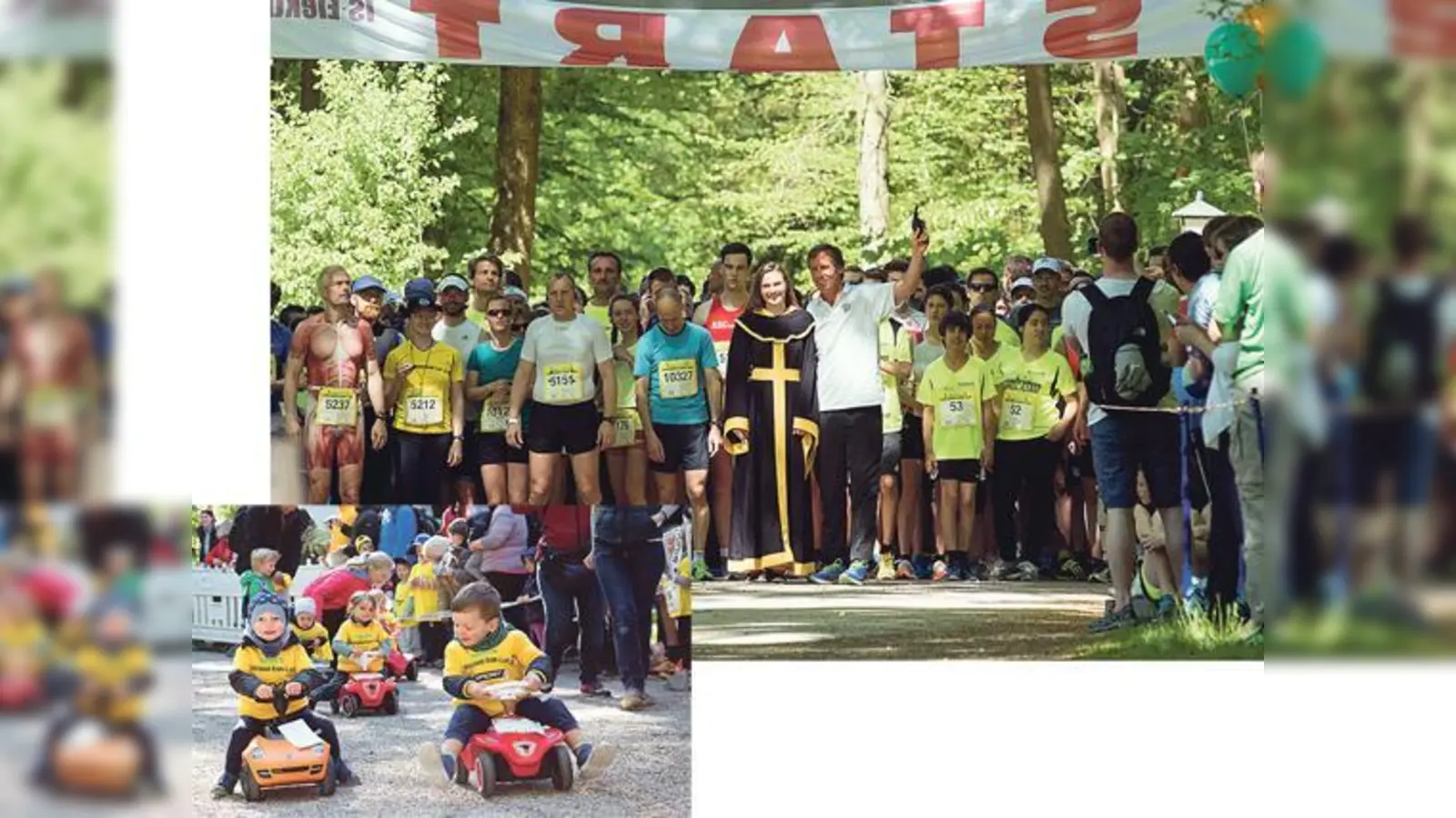 Von 75 Meter mit dem Bobby Car bis 5000 oder 10000 Meter ambitioniert  der Münchner Kindl Lauf bietet Spaß für Klein und Groß. 	 (Foto: VA, Cliff Adler)