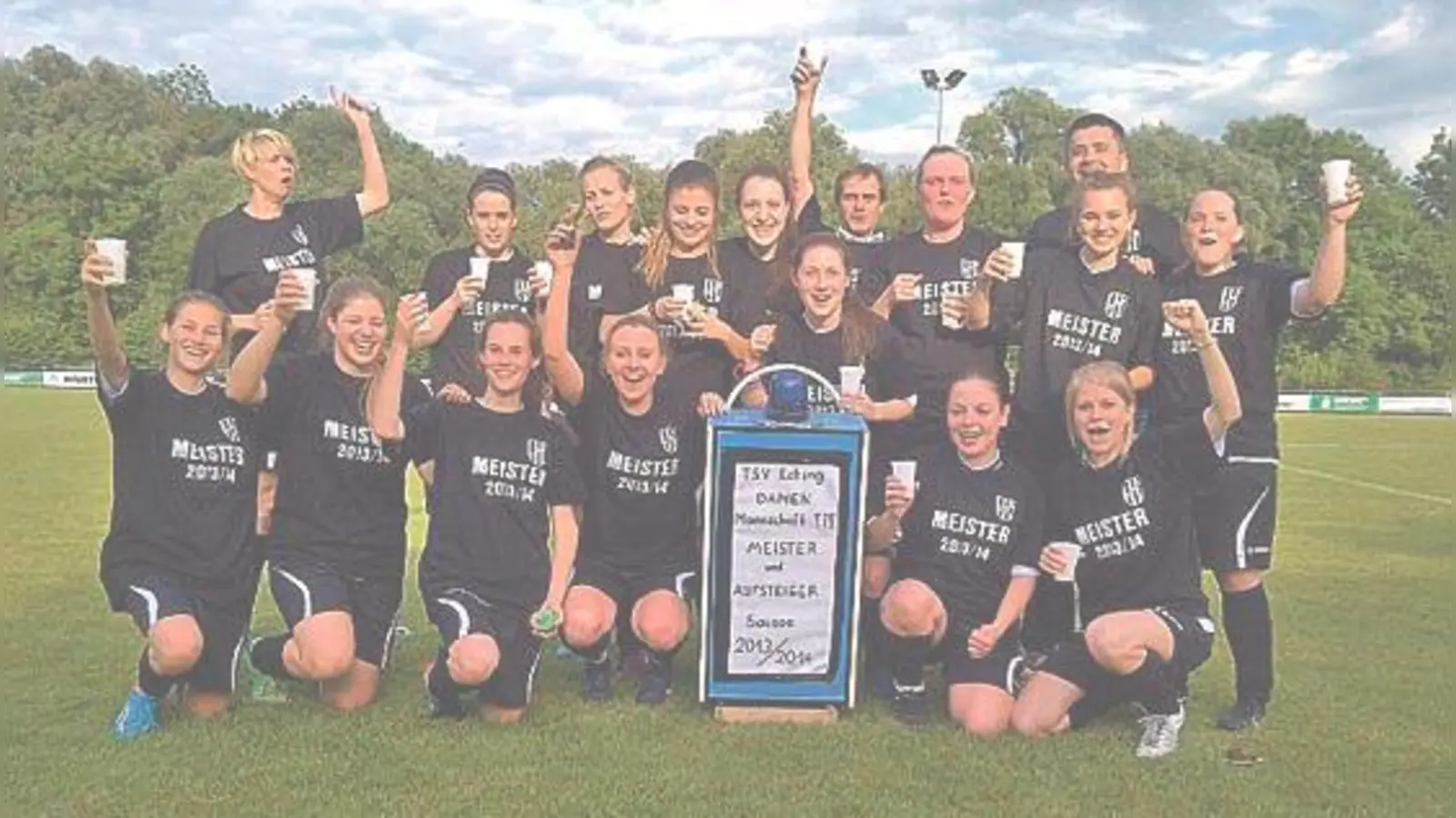 Die siegreichen Damen der SG Eching/Inhauser Moos: Meistertitel krönt erfolgreiches Jahr.	 (Foto: SG)