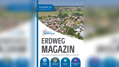 Das ERDWEG-Magazin im neuen Gewand. (Foto: © LESTi-Druck/Erdweger Gewerbeverein)