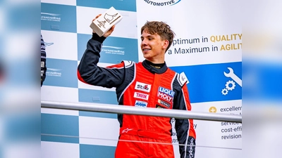 Nicolas Lenzi Löffler holte beim Rennen 2 alles raus, so landete er von der Box auf dem Podium. (Foto: Löffler)