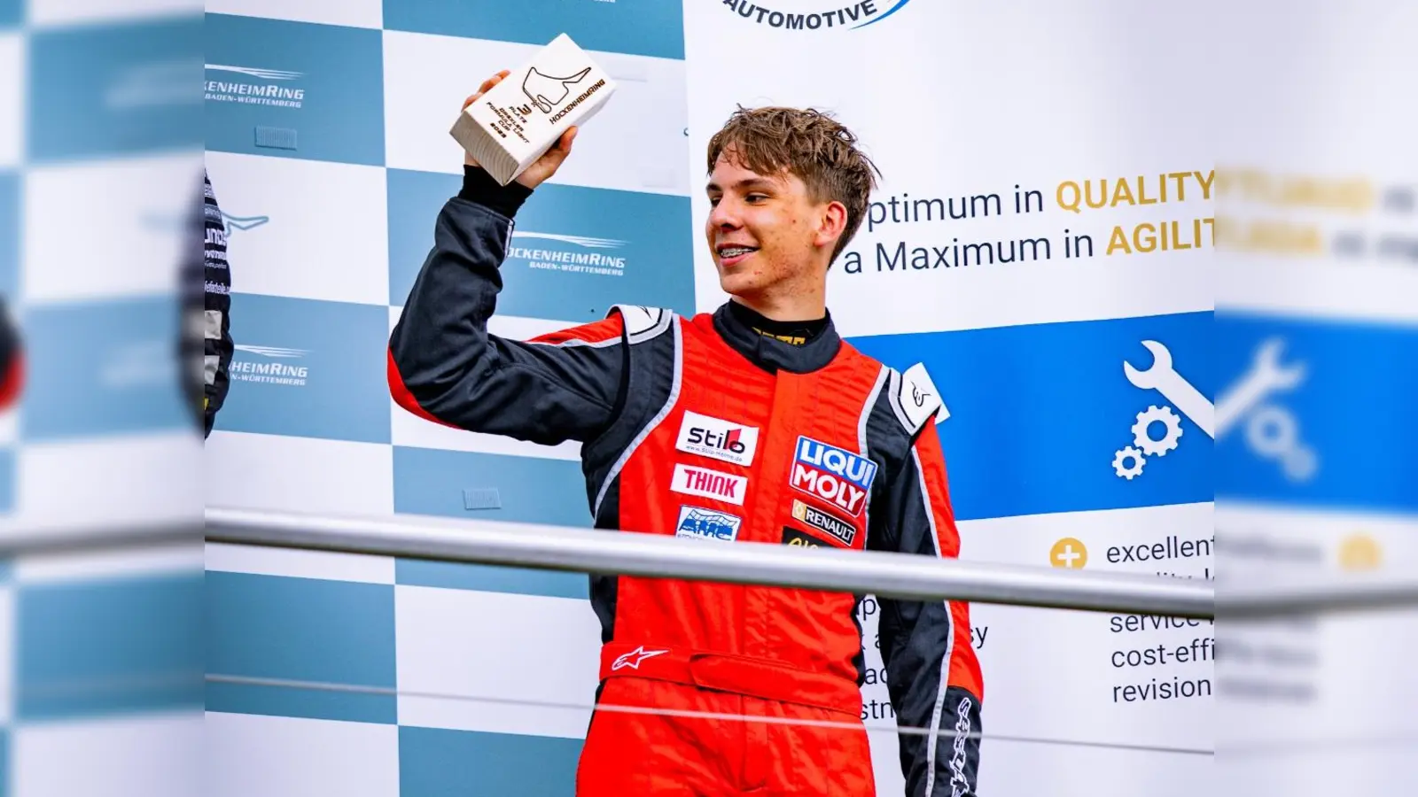 Nicolas Lenzi Löffler holte beim Rennen 2 alles raus, so landete er von der Box auf dem Podium. (Foto: Löffler)