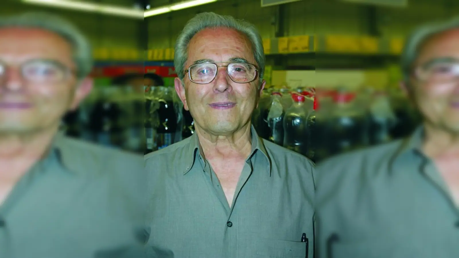 Theodor Papatheodorou aus Haidhausen freut sich über die neu eröffnete ALDI-Filiale: „Das ist wunderbar! Darauf habe ich lange gewartet. Ich kaufe immer bei ALDI ein, weil es mir so gut schmeckt.” (Foto: ls)