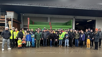 Trotz des Wetters war die Beteiligung der Aktion groß. (Foto: Scherer)