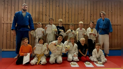 Die kleinen Judokämpfer haben mit großem Spaß den Schnupperkurs absolviert. (Foto: ©TSV Grafing / Judo-Abteilung)