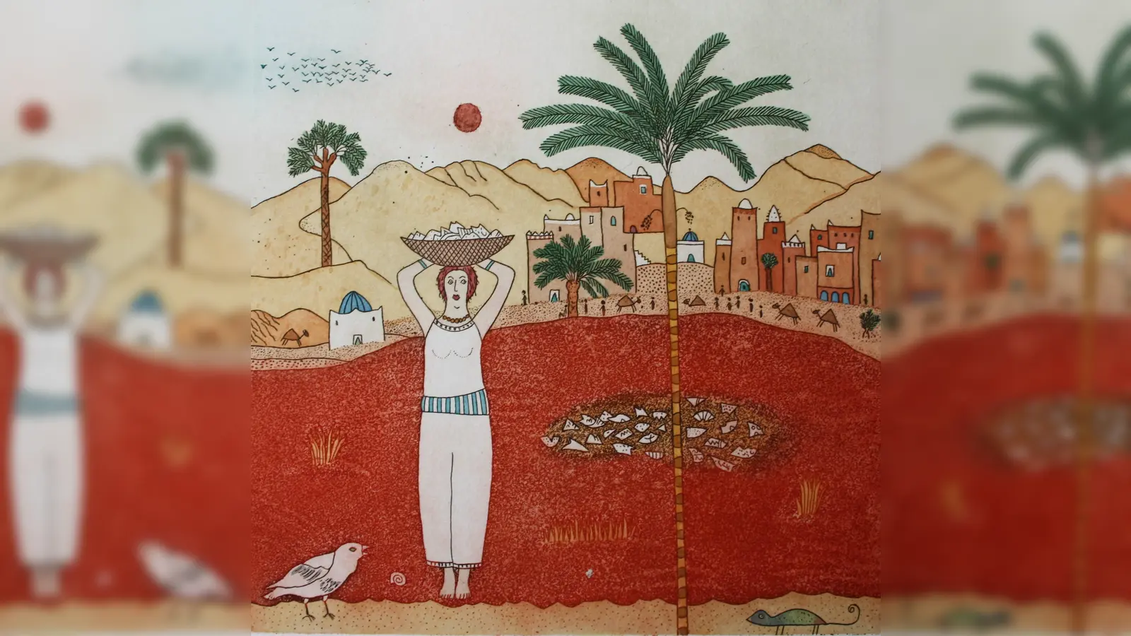 Die "Glücksscherben-Sammlerin" hat Roland Fürstenhöfer 2019 gemalt. (Foto: VA)