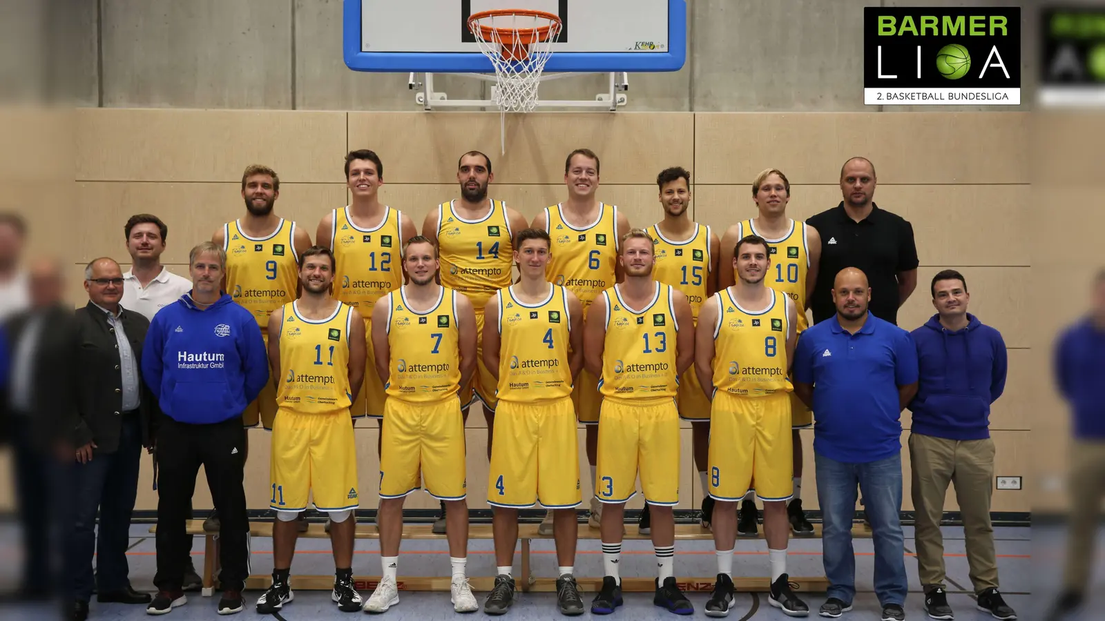 Die Basketballer aus Oberhaching empfangen am Samstag den FC Bayern. Ein Sieg muss her, sind sich die sportlichen Hünen einig.  (Foto: TSV Oberhaching)