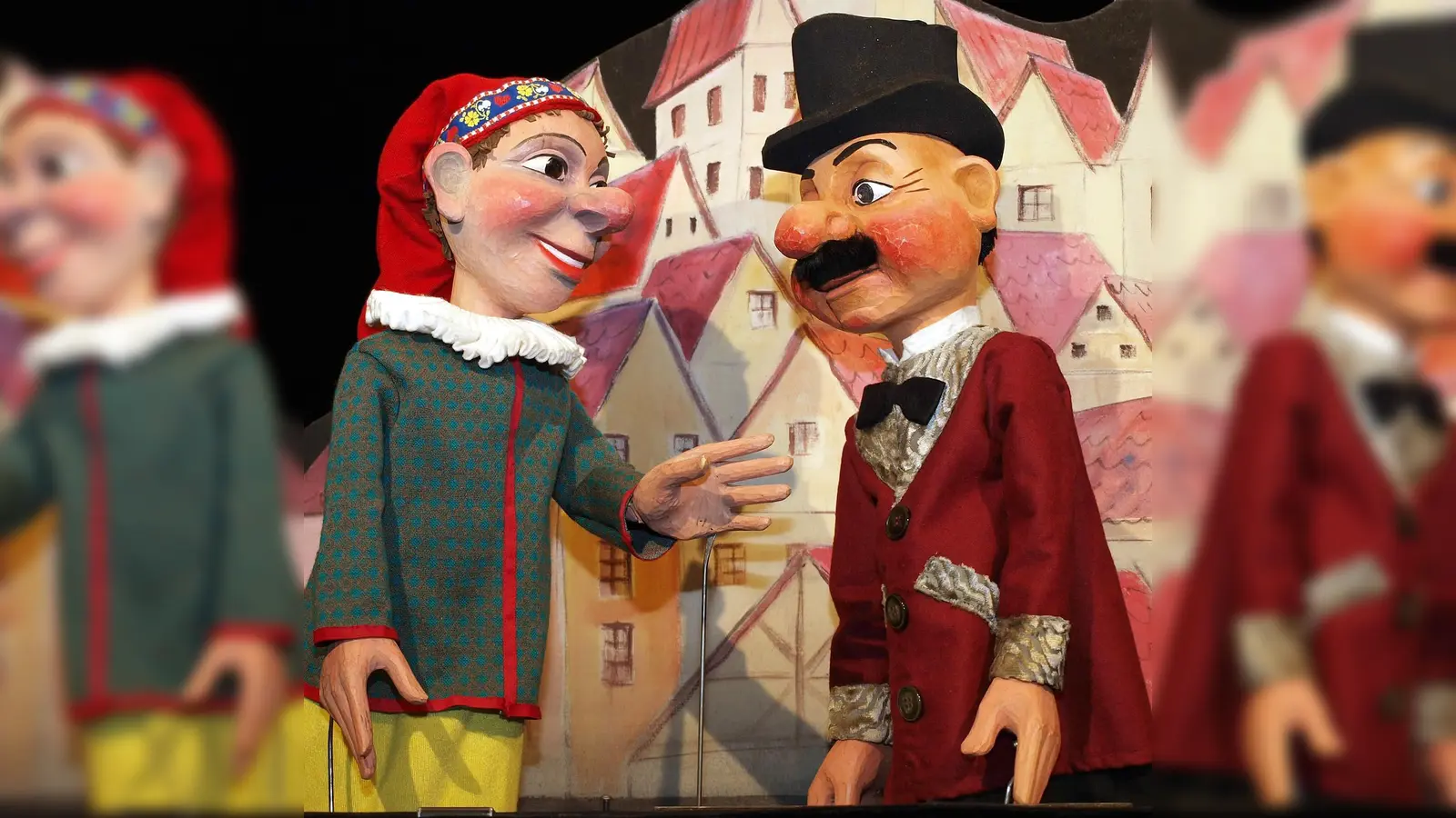 Das lustige Stabpuppenstück dürfte auch schon die kleineren Zuschauer begeistern. (Foto: Klick-Klack-Theater)