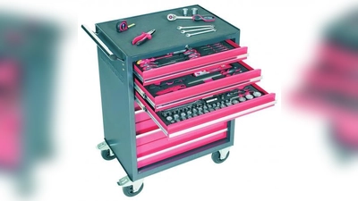 Werkstattwagen mit 124-teiligem Werkzeugsatz. (Foto: Lux)