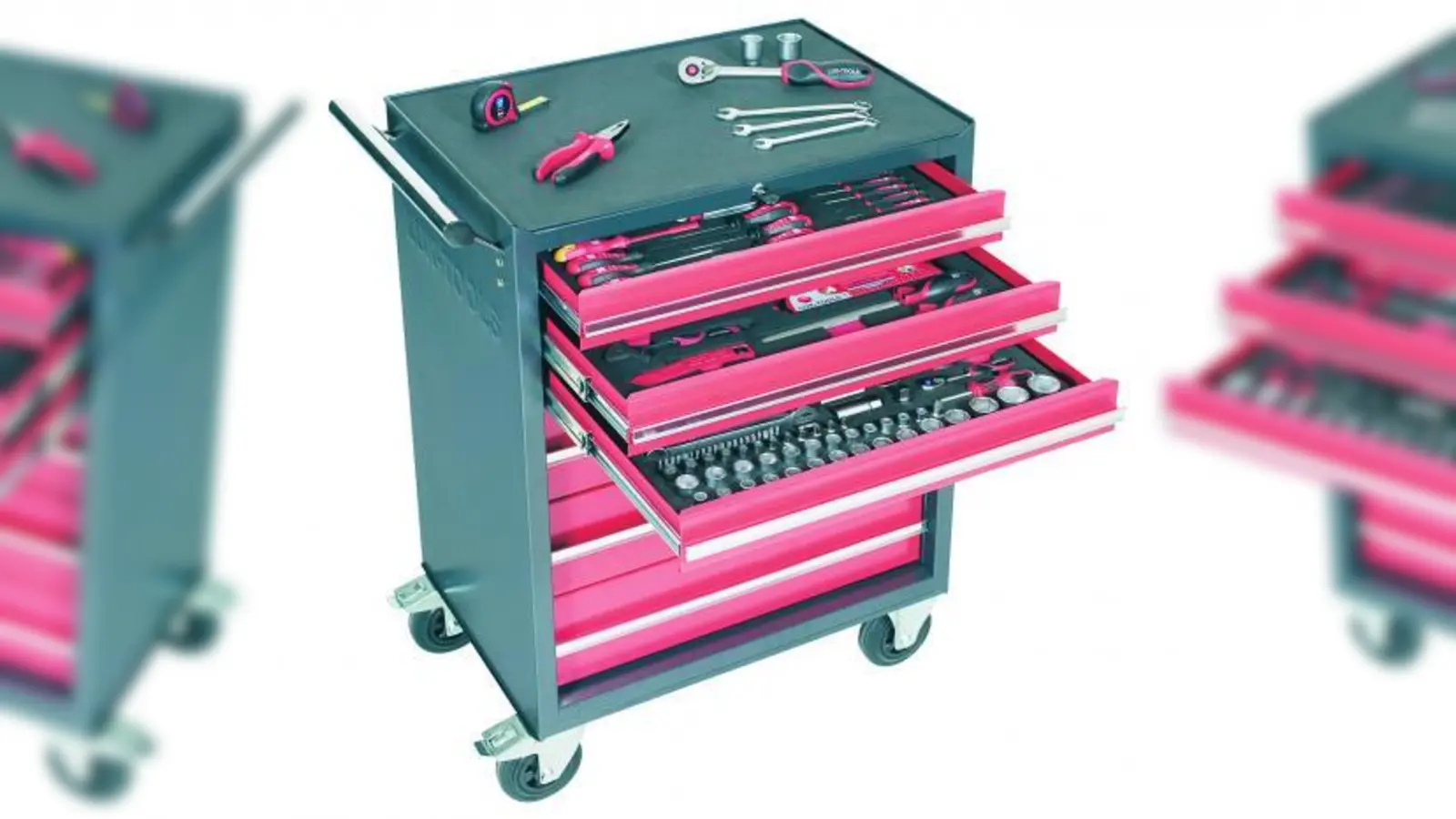 Werkstattwagen mit 124-teiligem Werkzeugsatz. (Foto: Lux)