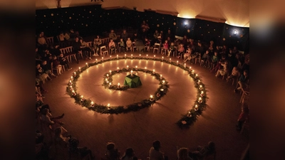 Das BRK Kinderhaus Baiern führte heuer ein "Adventsgärtlein" durch. (Foto: BRK )