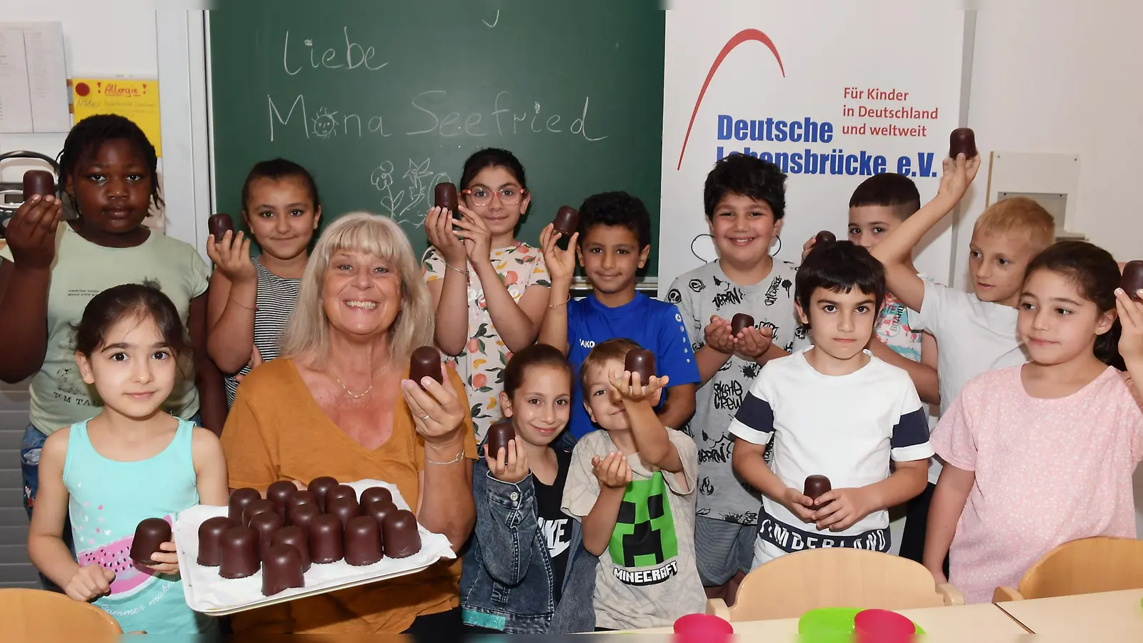 Mona Seefried beim Frühstücksklub der Deutschen Lebensbrücke. (Foto: Deutschen Lebensbrücke)
