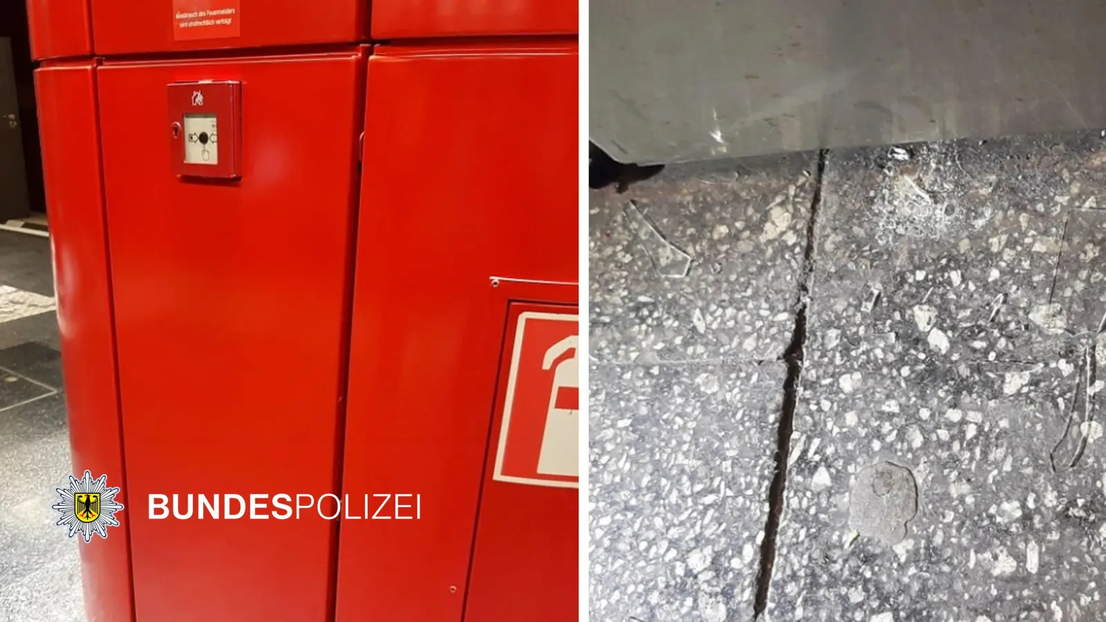 Ein Feuermelder ist nicht zum Flaschenöffnen da – das ist Missbrauch von Nothilfeeinrichtungen. (Foto: Bundespolizei)