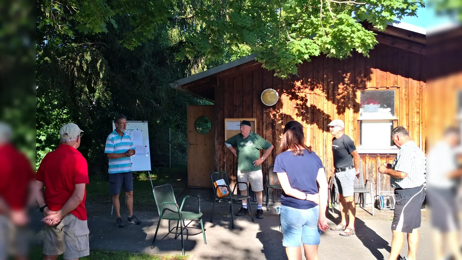 Hygieneschulung mit Abstand. (Foto: FC Fasanerie-Nord)