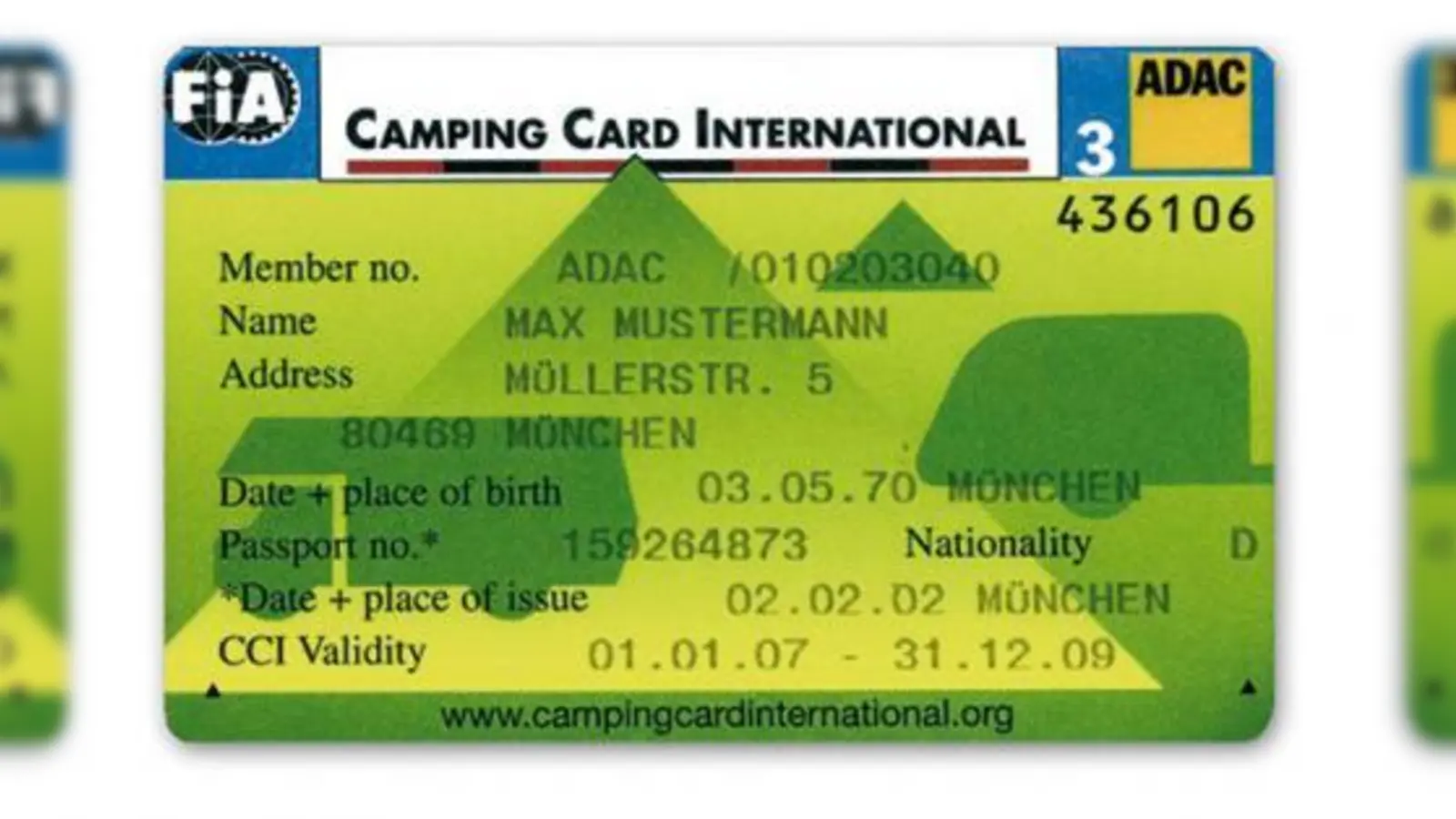 Hilft sparen: Die Camping Card international.