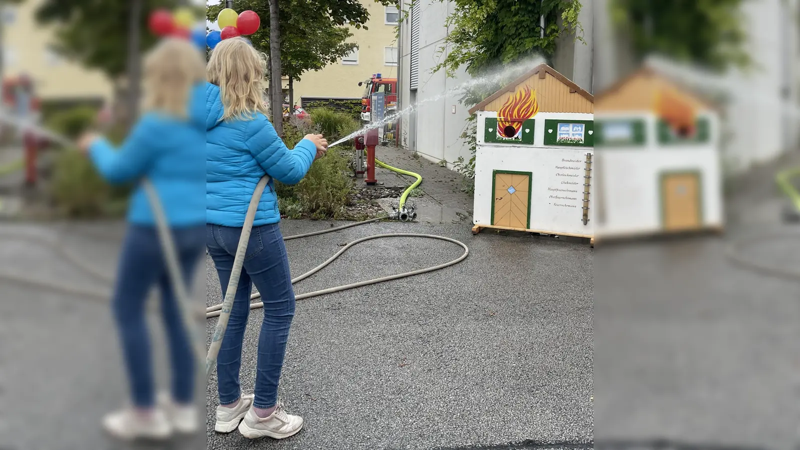 Die FFW Ottobrunn lockt auf der Feiermeile mit einem Tag der offenen Tür. (Foto: hw)