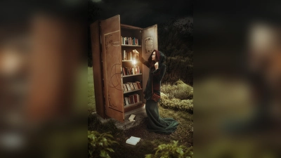 Der "märchenhafte" Bücherschrank in Klein- bzw. heute "Oberschleißheim". (Foto: Connie Gerharz)