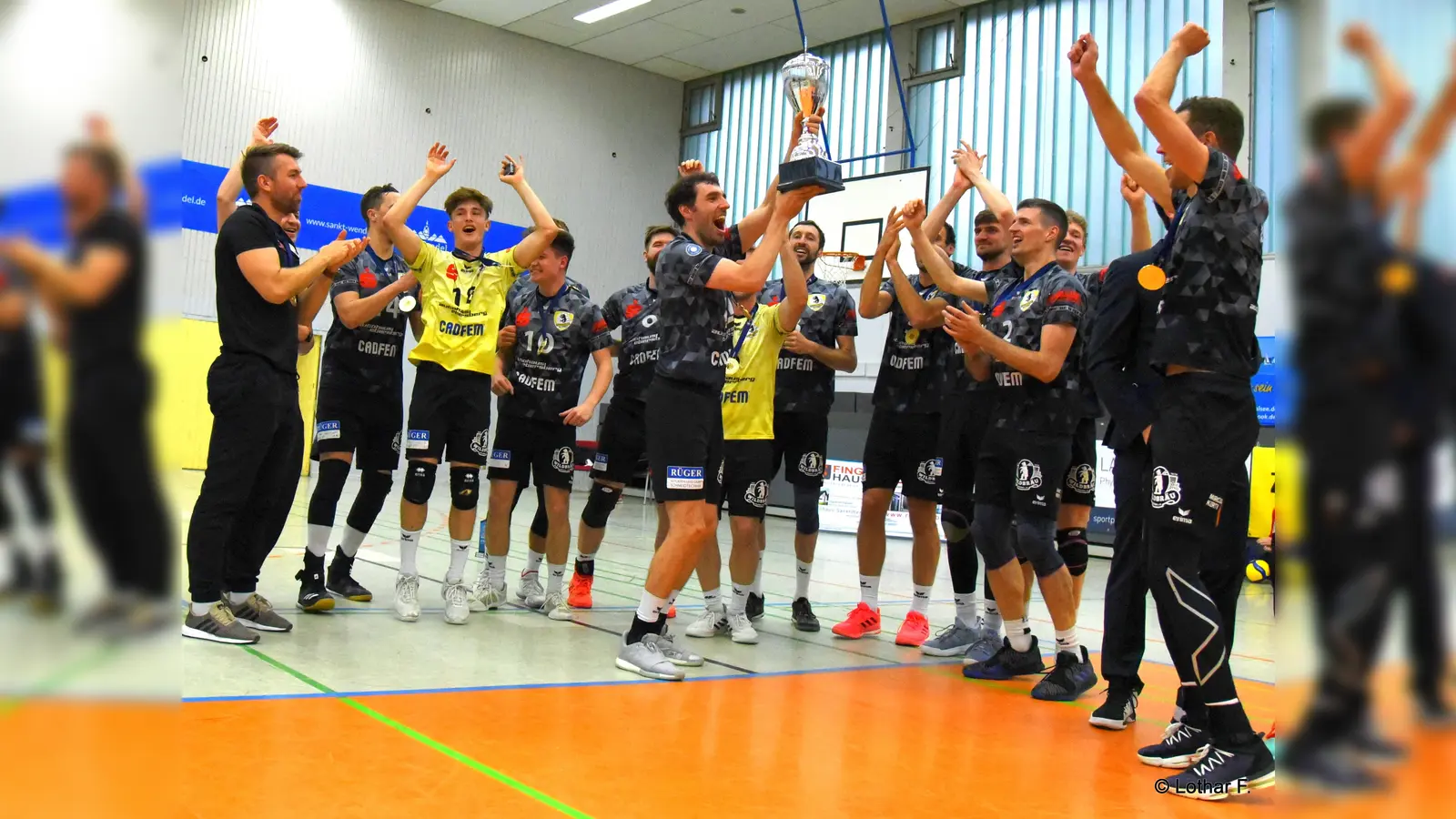 Bärenstark: Die Bundesligavolleyballer des TSV Grafing wurden in der abgelaufenen "Corona-Saison" Deutscher Meister in der Zweiten Bundesliga.  (Foto: Lothar F.)