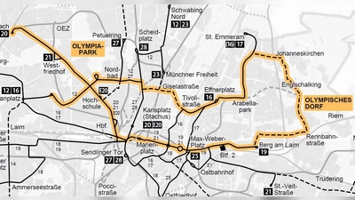 Eine „Olympia-Tram” könnte eine attraktive Erschließung der Wettkampfstätten und des Olympischen Dorfes sein, meint der Arbeitskreises Attraktiver Nahverkehr. (Foto: Maximilian Doerrbecker)
