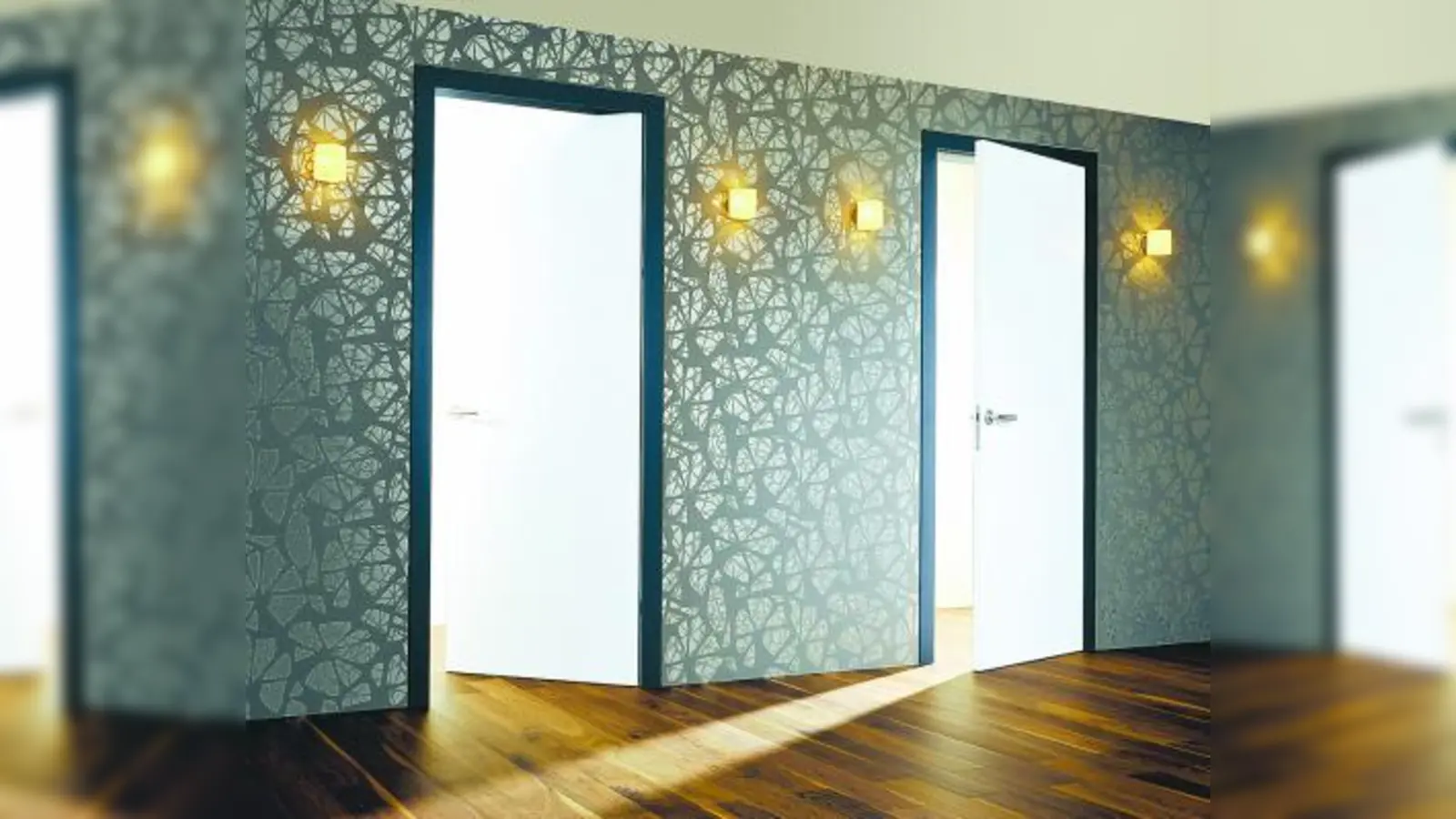 In Sachen Tür ganz neue Perspektiven eröffnen flächenbündige Türen, bei denen Türblatt, Stock und Wand in einer Ebene liegen. (Foto: Dana)