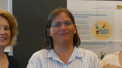 Stellten die neue Schuleingangsuntersuchung vor (von links): Elke Kassner (Fachkraft der Sozialmedizin), Dr. Saskia Huppmann (Stellv. Leiterin des Gesundheitsamts) und Katharina Erhart (Fachkraft der Sozialmedizin). (Foto: Landratsamt)
