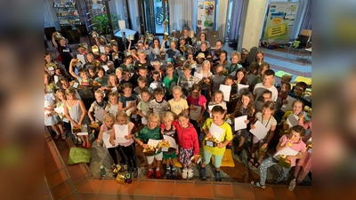 Schönes Fest: 91 Kinder nahmen an der Abschlussveranstaltung zum Sommerferien-Leseclub der Gemeinde Gauting teil.  (Foto: Doreen Kleiner)