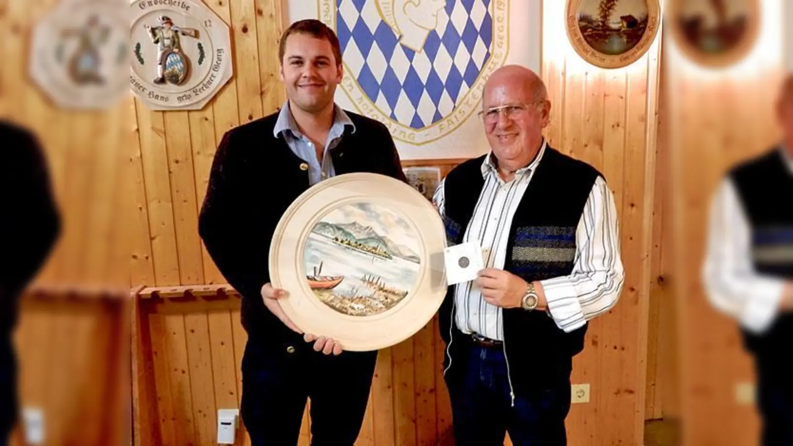 Erfolgreiche Römerschützen Hofolding-Faistenhaar: Robert Huber und Nikolaus Kurz.	 (Foto: VA)