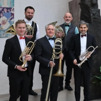 Die Musiker des Bläser-Ensembles Quintetto Bavarese. (Foto: Robert Bernhard )