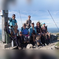 Die Gruppe freute sich auf dem Rabenkopf über einen AUsflug bei bestem Wanderwetter. (Foto: Alpenverein)