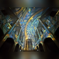 Die neue Lichtshow Infinity wird in St. Markus ab dem 11. Januar gezeigt. (Foto: Jean-Christophe Dupasquier)