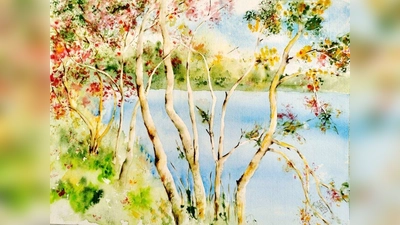 Elisabeth Genths „Birken am See“. (Foto: Genth)