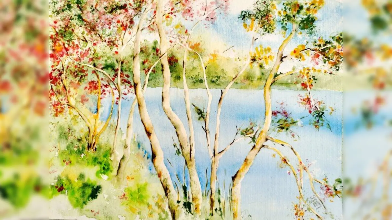 Elisabeth Genths „Birken am See“. (Foto: Genth)